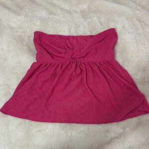 SHEIN Pink Strapless Top
